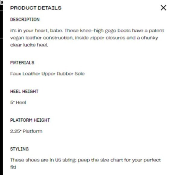 DOLLS KILL Sugar Thrillz pink patent leather Lucite heel boots - Picture 7 of 8